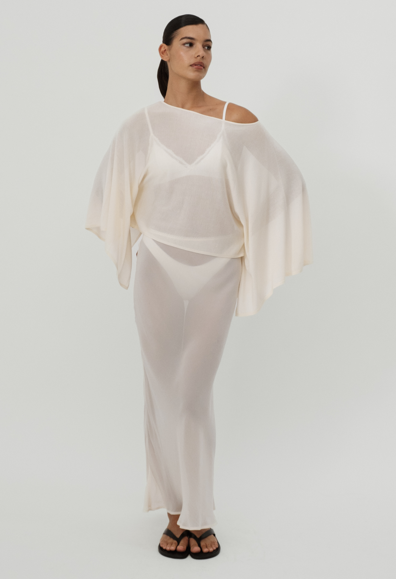 ASTOR SILK BLEND CAPE TOP