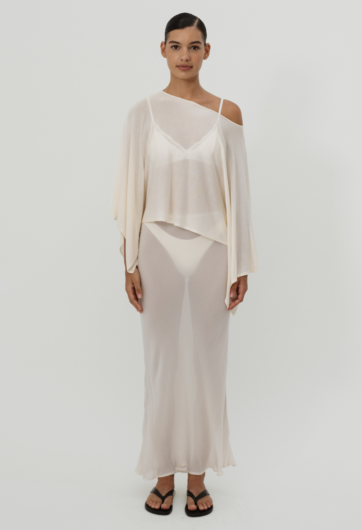ASTOR SILK BLEND CAPE TOP