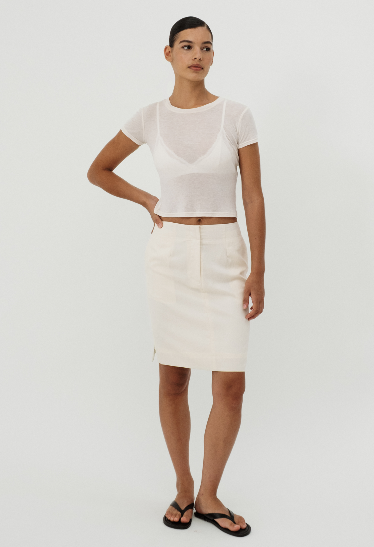 MANON KNEE LENGTH SKIRT