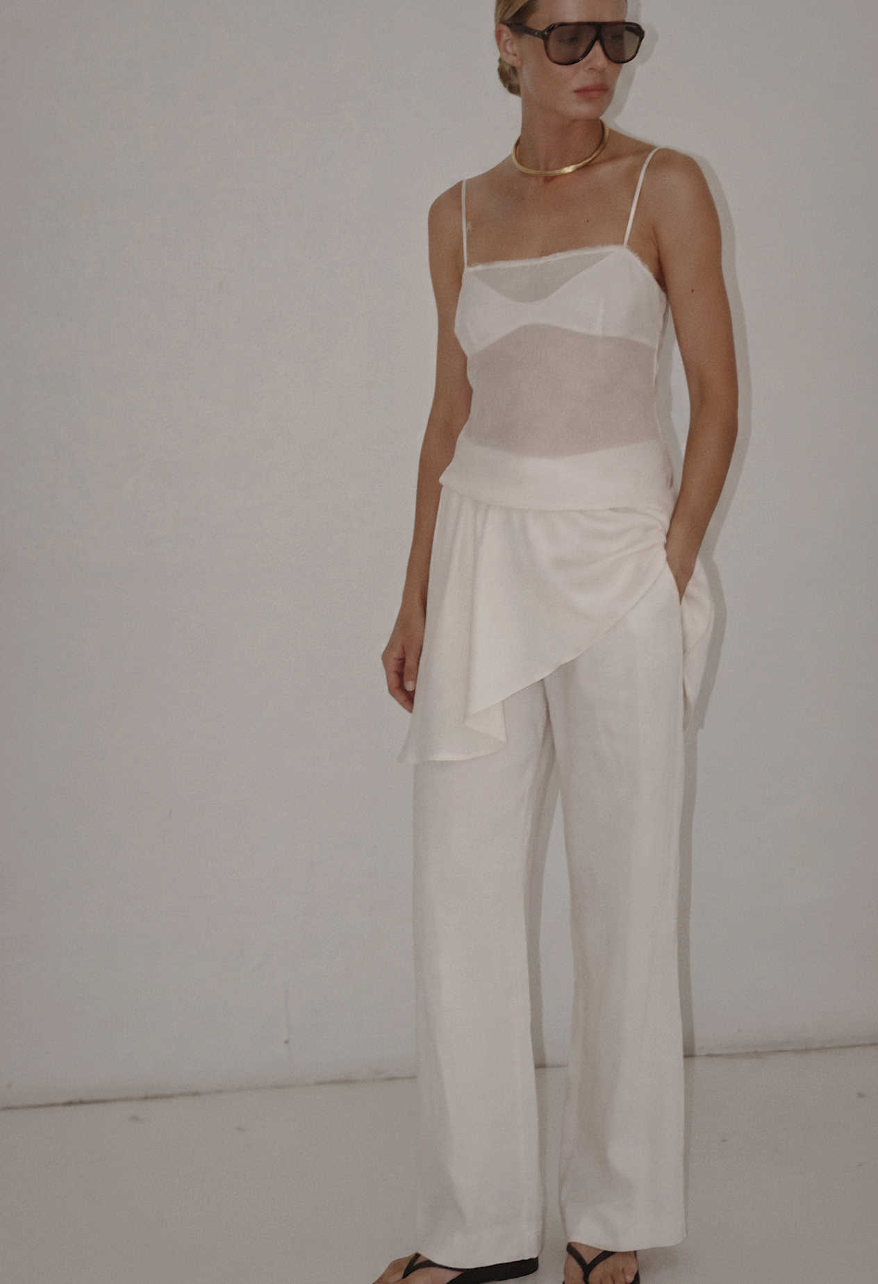 ANOUK SHEER SLIP SKIRT