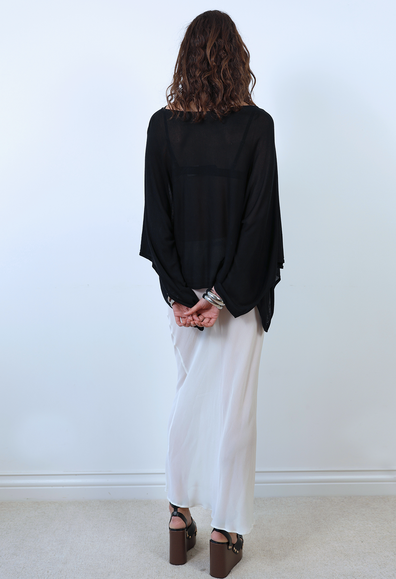 ASTOR SILK BLEND CAPE TOP