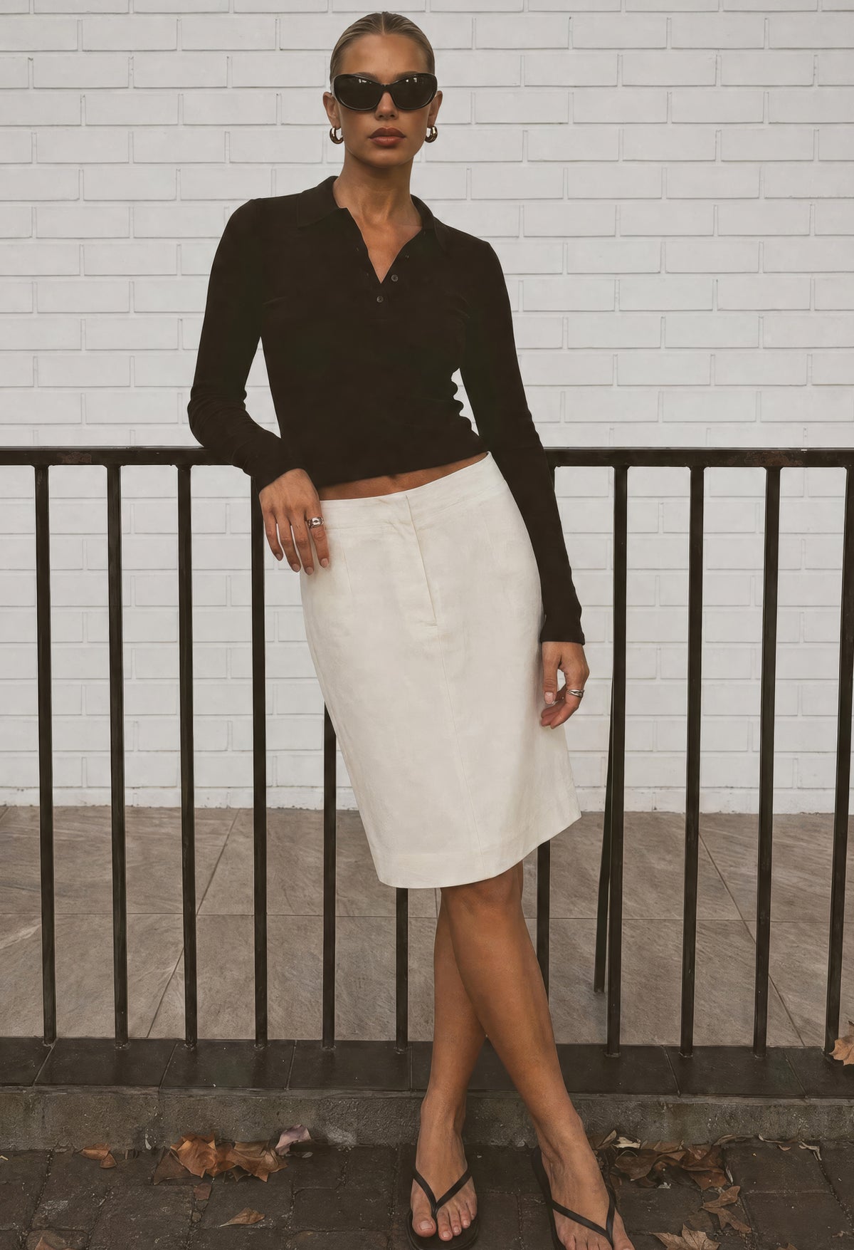 MANON KNEE LENGTH SKIRT